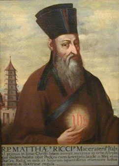 Autore sconosciuto,Ritratto di Matteo Ricci, olio su tela, XVII secolo, Ingolstadt Museum